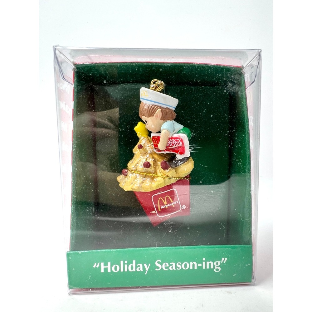 McDonald's Enesco Ornament Small Red Holiday Season-ing 653950 NIB French Fry